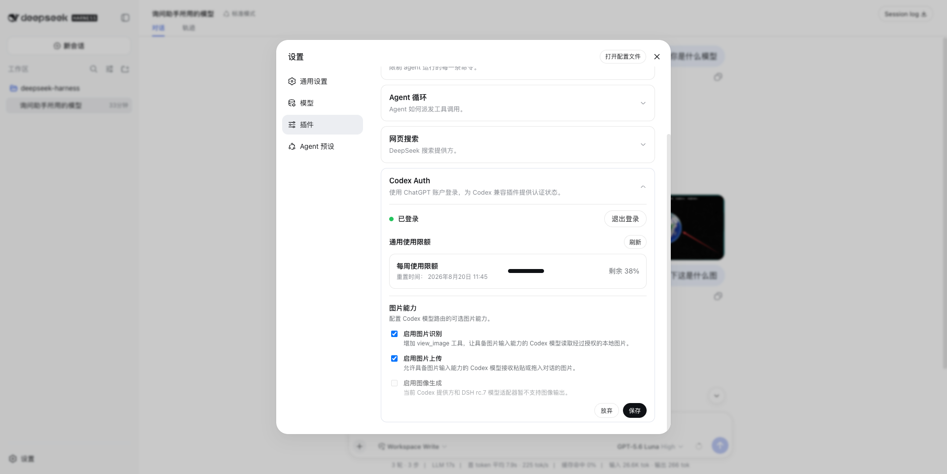 Codex Auth 登录、用量和能力设置
